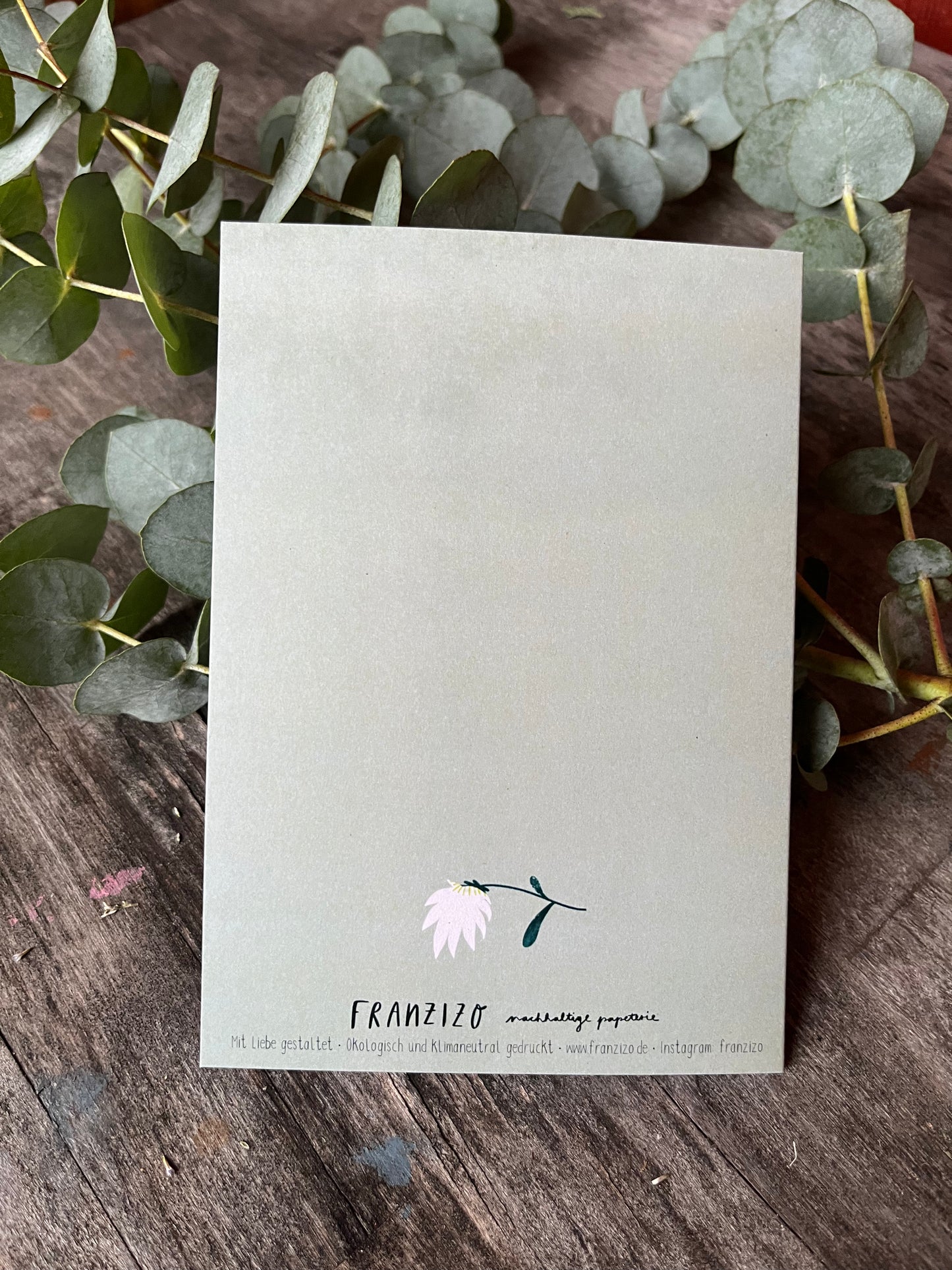 Klappkarte „Traurig“ mit Umschlag