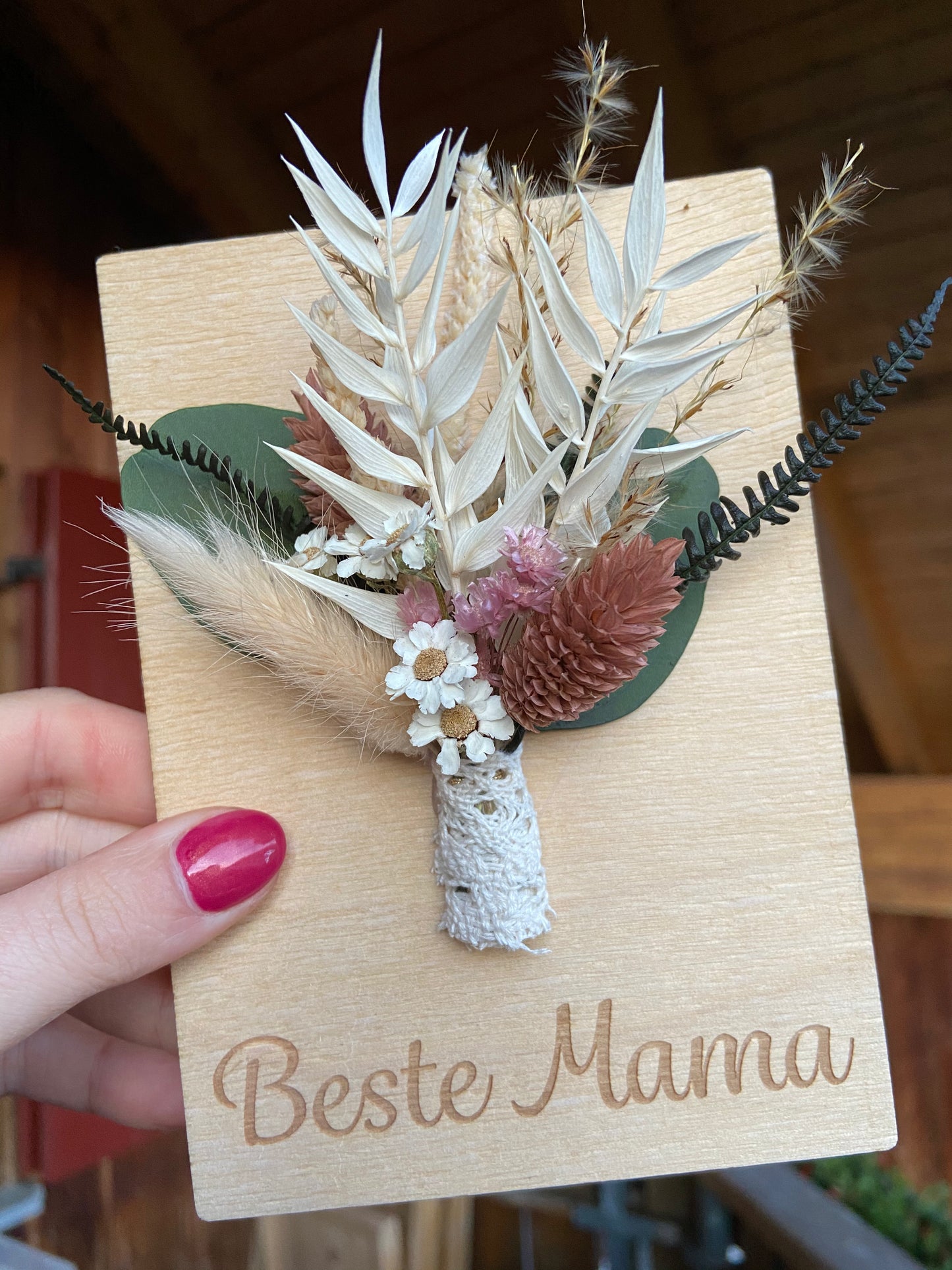 Holzkarte „Beste Mama“